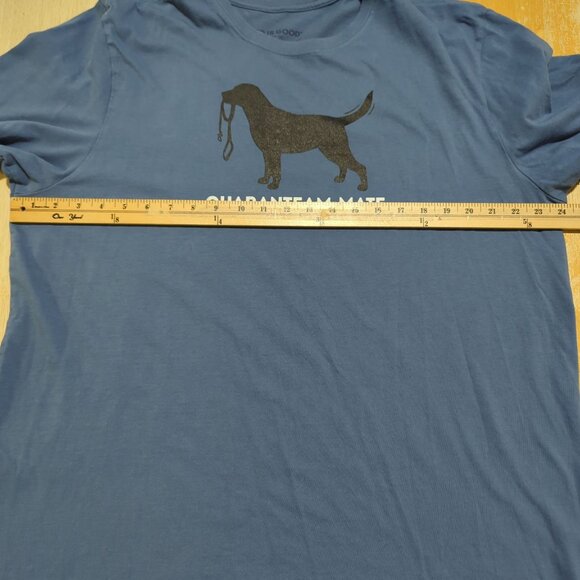 Life Is Good Men's Quaranteam-Mate Dog Graphic Crusher Tee XL Blue - Picture 5 of 8